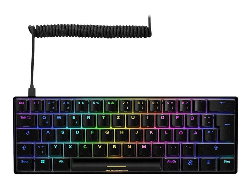Sharkoon SKILLER SGK50 S4 - keyboard - German - black - Tastaturen - Deutsch - Schwarz