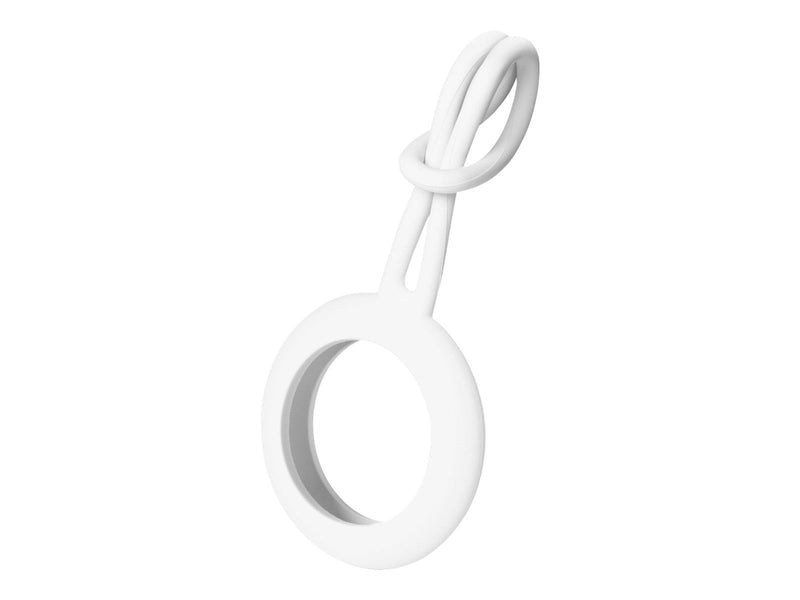 Deltaco Apple AirTag Case Silicone Hanger White