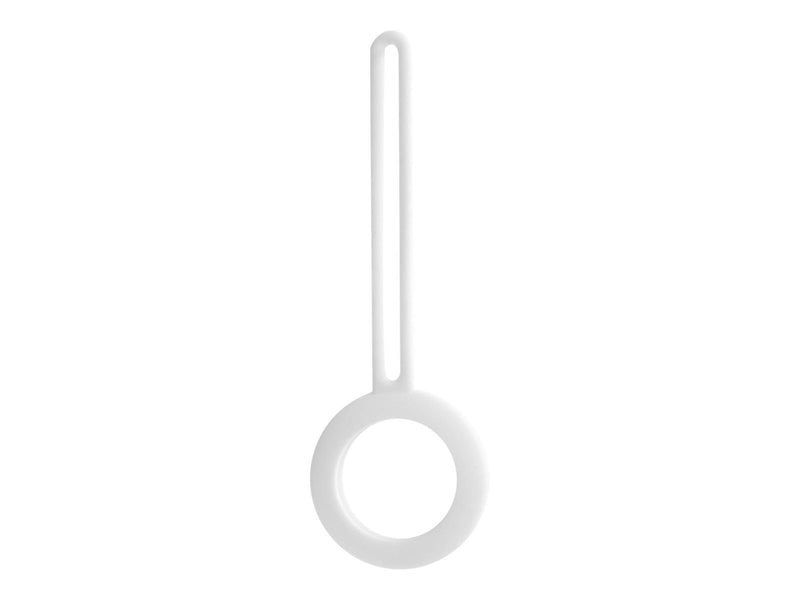 Deltaco Apple AirTag Case Silicone Hanger White