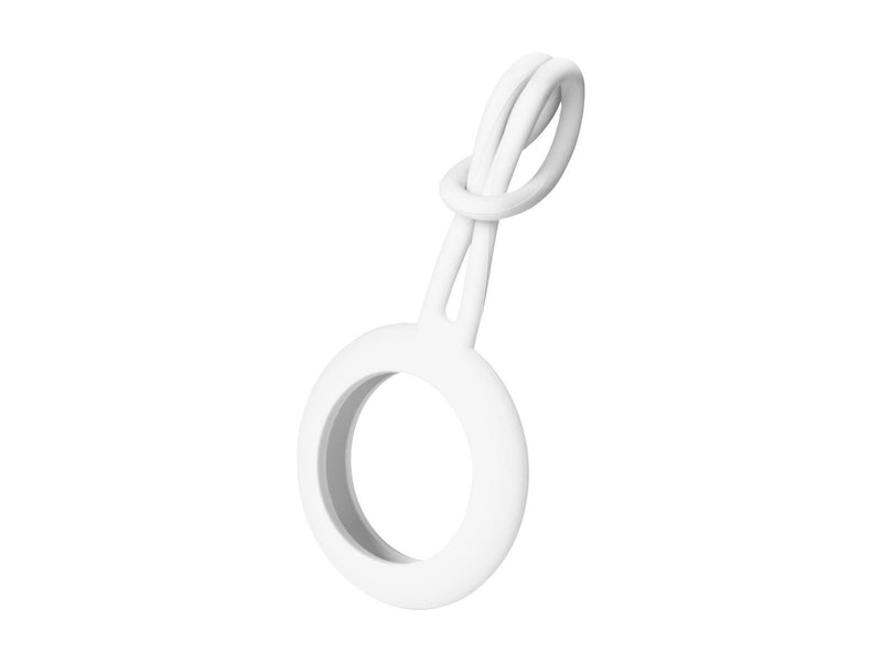 Deltaco Apple AirTag Case Silicone Hanger White