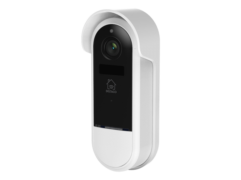 Deltaco SMART HOME WiFi Doorbell camera IP65 weather proof white/silver