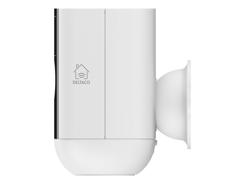 Deltaco SMART HOME Battery powered WiFi camera for outdoor use IP54 2MP white