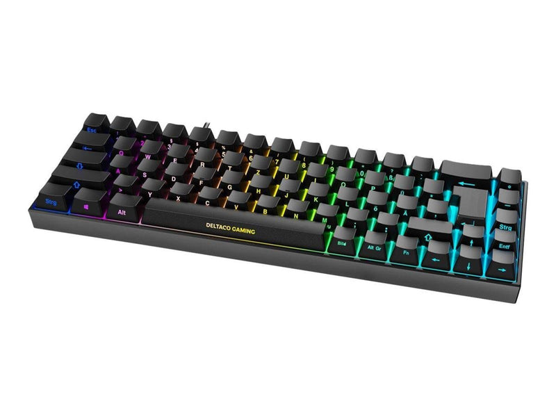 Deltaco GAMING DK440R Wireless Keyboard (DE) - Gaming Tastaturen - Deutsch - Schwarz