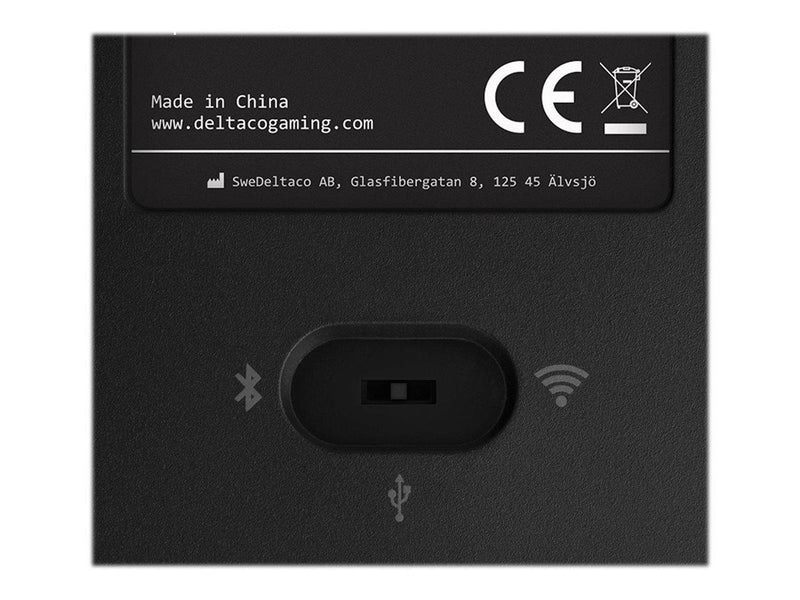 Deltaco GAMING DK440R Wireless Keyboard (DE) - Gaming Tastaturen - Deutsch - Schwarz