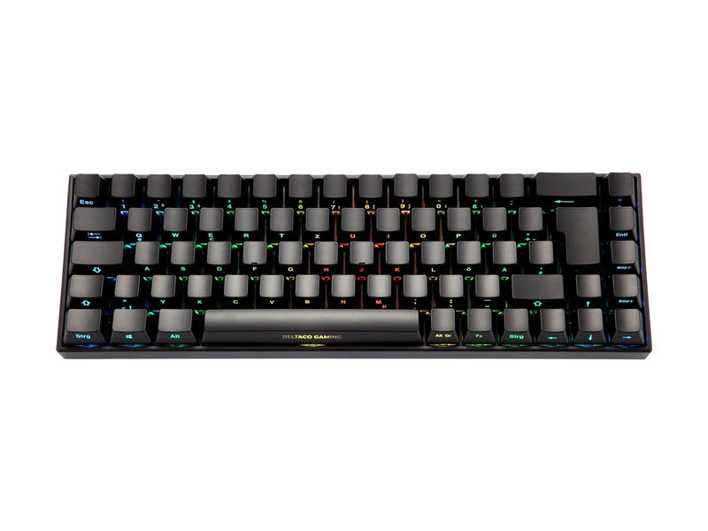 Deltaco GAMING DK440R Wireless Keyboard (DE) - Gaming Tastaturen - Deutsch - Schwarz