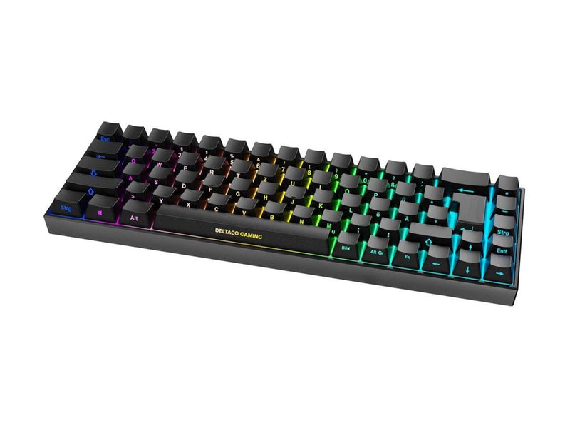Deltaco GAMING DK440R Wireless Keyboard (DE) - Gaming Tastaturen - Deutsch - Schwarz