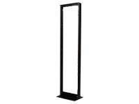 APC AR201 NetShelter-Rack mit 2 Pfosten, 45 U, 12-24 Gewindelöcher, schwarz