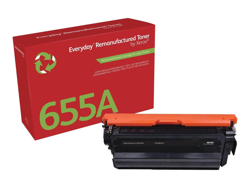 Xerox 006R04343 / Alternative to HP 655A / CF450A Black Toner - Tonerpatrone Schwarz