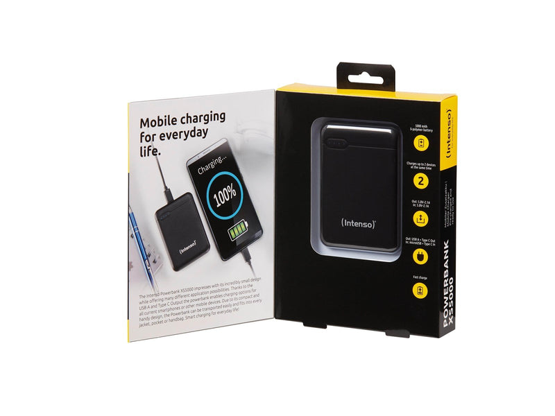 Intenso XS5000 Powerbank (Akku) - schwarz - 5000 mAh