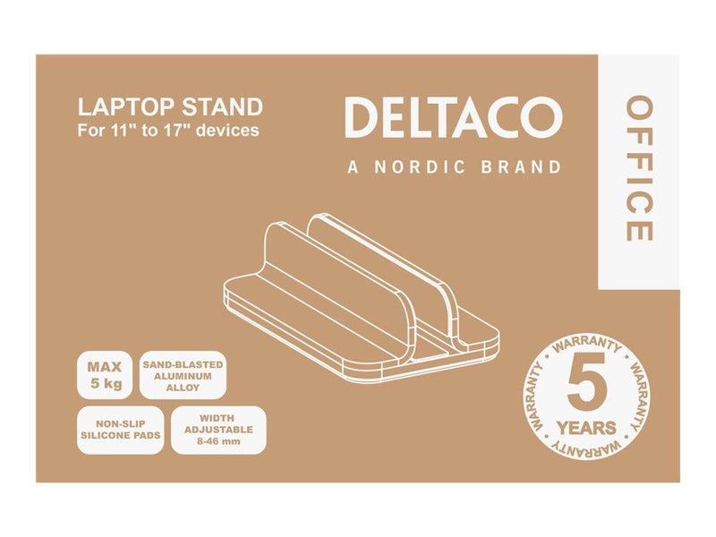 Deltaco OFFICE Vertical laptop holder