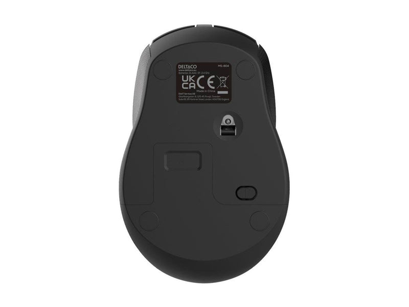 Deltaco Wireless office silent mouse USB receiver - Maus (Grau)