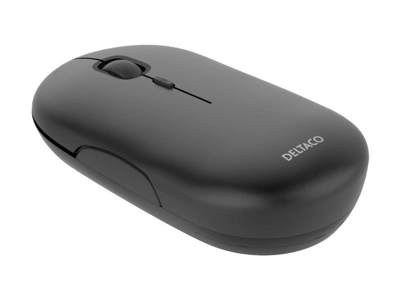Deltaco Wireless Flat Silent Mouse - Maus (Grau)