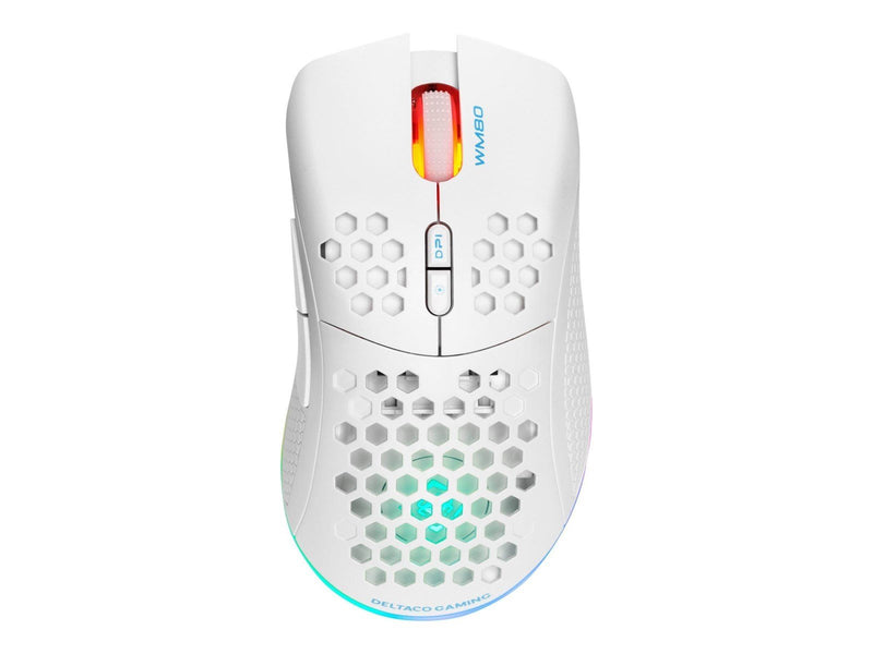 Deltaco GAMING WM80 Wireless ultralight gaming mouse - Maus (Weiß)