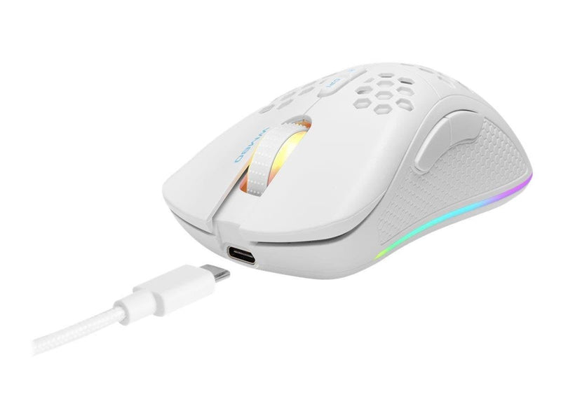 Deltaco GAMING WM80 Wireless ultralight gaming mouse - Maus (Weiß)