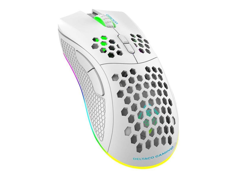 Deltaco GAMING WM80 Wireless ultralight gaming mouse - Maus (Weiß)