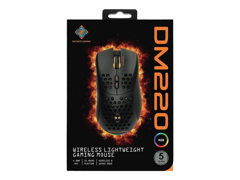 Deltaco GAMING DM220 Wireless ultralight gaming mouse - Maus (Schwarz)