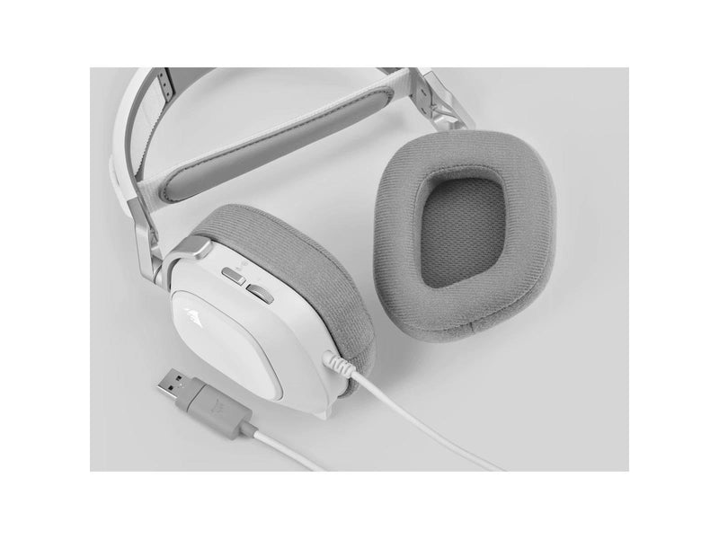 Corsair HS80 RGB USB Premium Gaming Headset - White