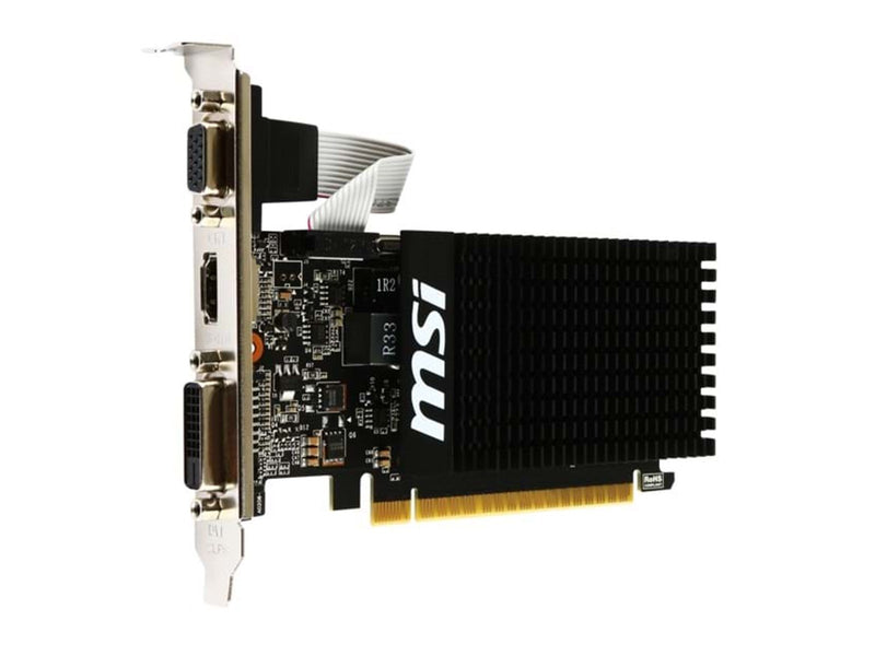 MSI GeForce GT 710 Silent - 2GB GDDR3 RAM - Grafikkarte
