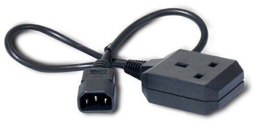 APC AP9881 Stromkabel, C14 auf BS1363 (UK), 0,6 m