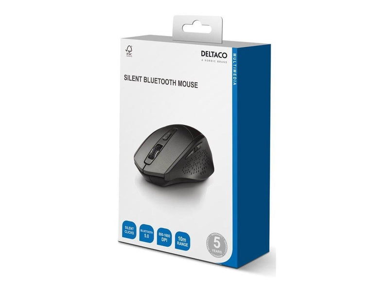Deltaco MS-901 Wireless Silent Mouse - Maus (Grau)