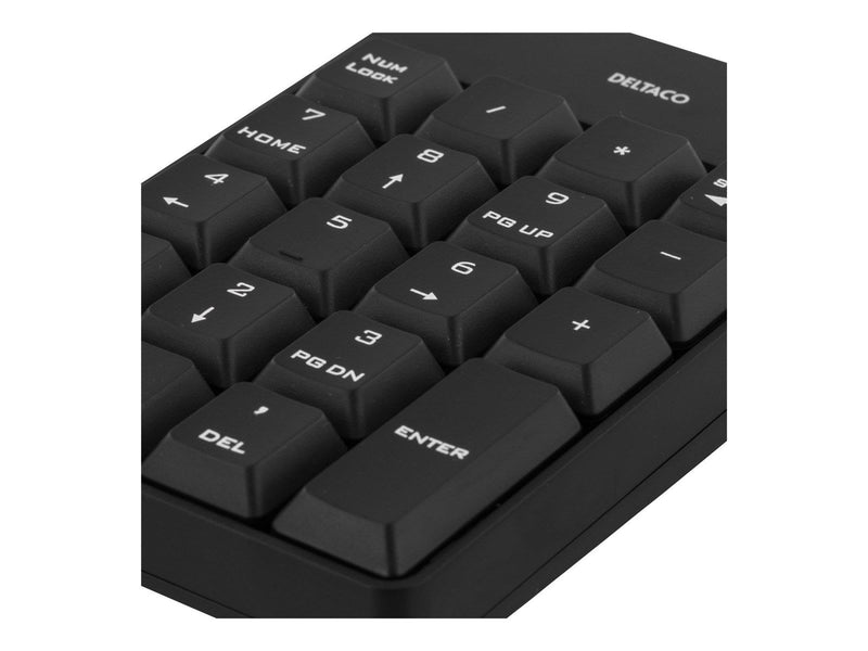Deltaco Wireless Numpad Black - Numpad - Schwarz