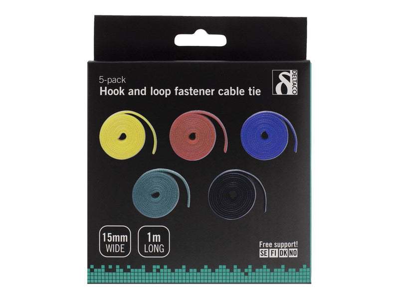 Deltaco Cable Sorting Kit 5-Pack