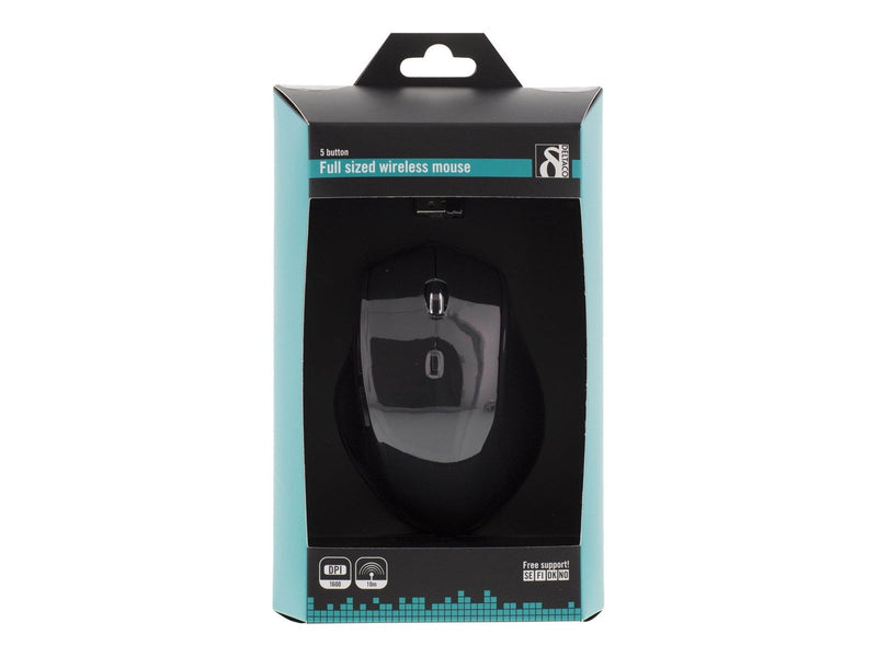 Deltaco Wireless Optical Mouse 5 Buttons With Scrool - Maus (Schwarz)