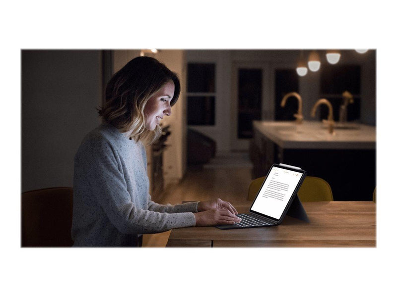 Logitech Combo Touch - keyboard and folio case - with trackpad - QWERTY - US International - oxford grey - Tastatur & Folio-Set