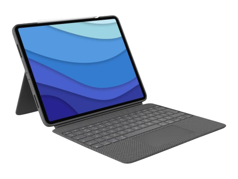 Logitech Combo Touch - keyboard and folio case - with trackpad - QWERTY - US International - oxford grey - Tastatur & Folio-Set
