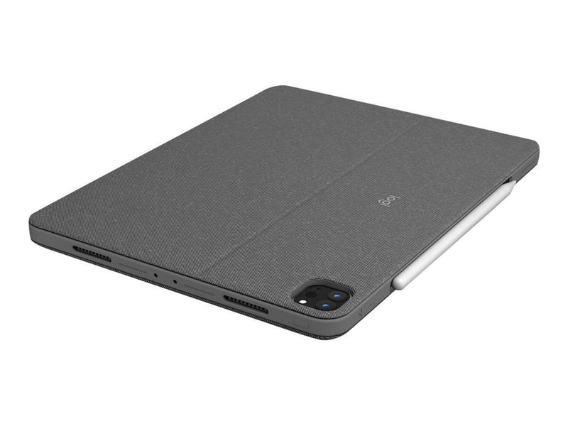 Logitech Combo Touch - keyboard and folio case - with trackpad - QWERTY - US International - oxford grey - Tastatur & Folio-Set