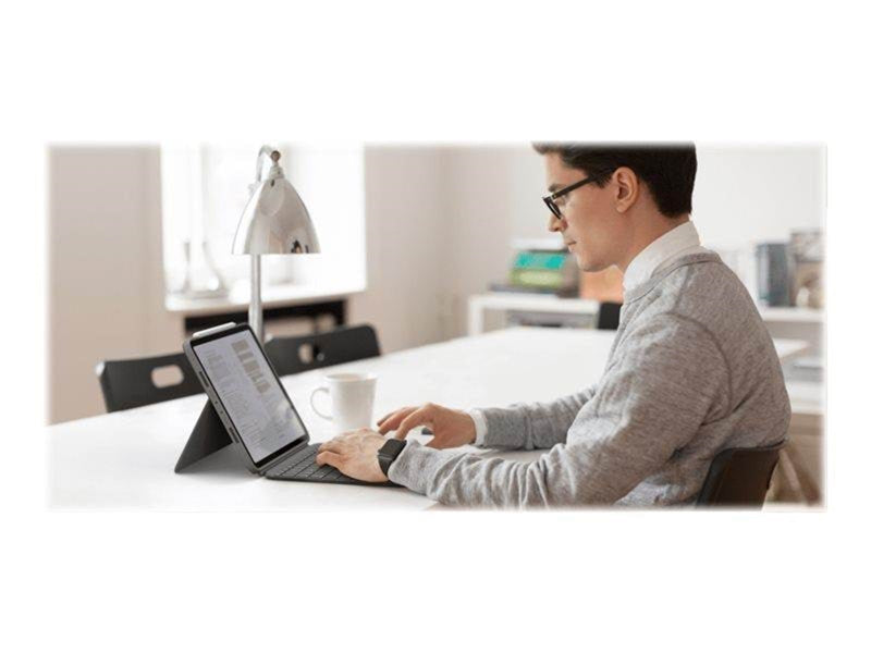 Logitech Combo Touch - keyboard and folio case - with trackpad - QWERTY - US International - oxford grey - Tastatur & Folio-Set