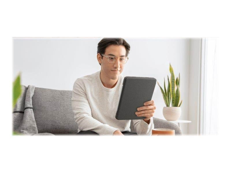 Logitech Combo Touch - keyboard and folio case - with trackpad - QWERTY - US International - oxford grey - Tastatur & Folio-Set