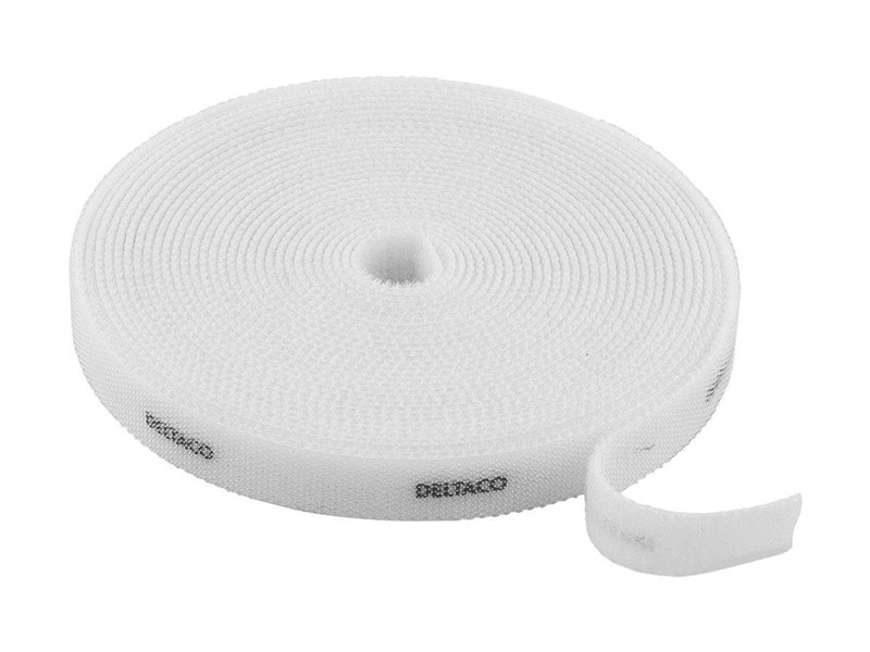 Deltaco Cable Ties 10mm 5m White