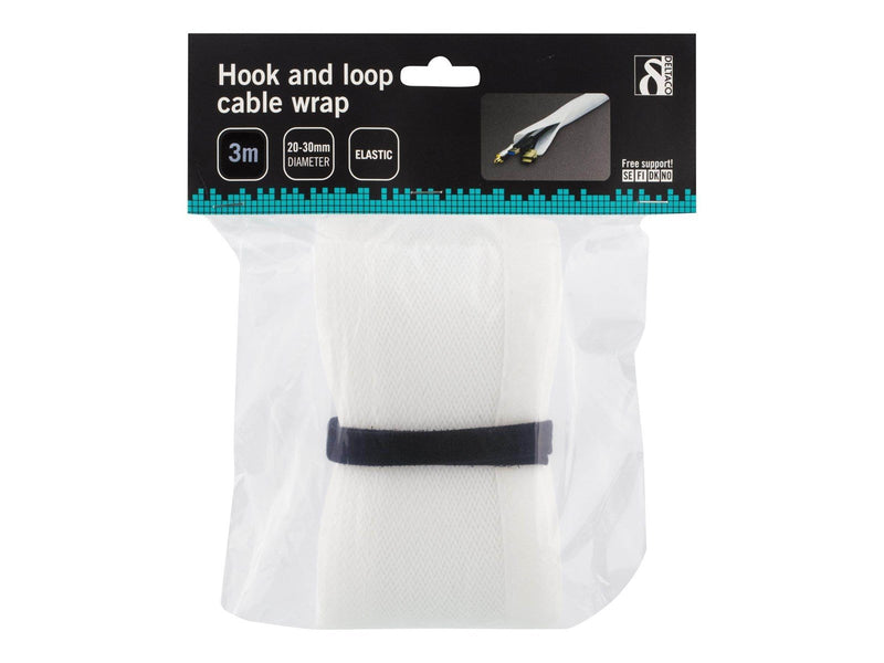 Deltaco Cable Sorting Stocking 3m White