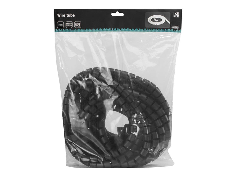 Deltaco Nylon Cable Shields 10m Black