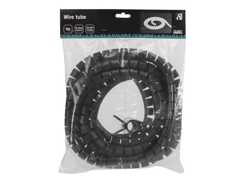 Deltaco Nylon cable shields 5m Black