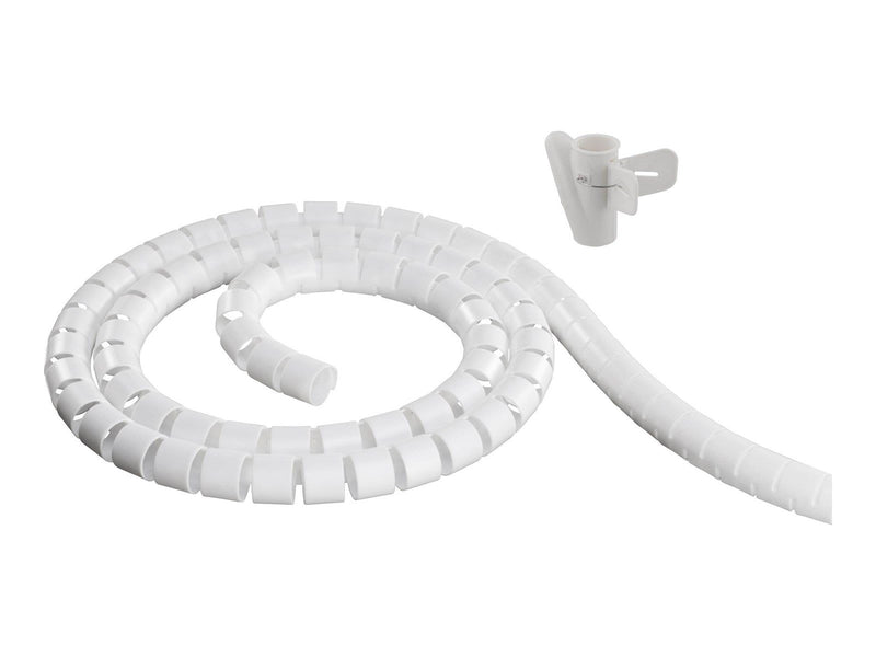 Deltaco Nylon cable cover 2.5m white
