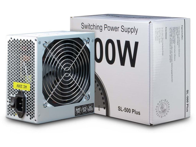 Inter-Tech SL-500 Plus Netzteile - 500 Watt - 120 mm - ATX - 80 Plus