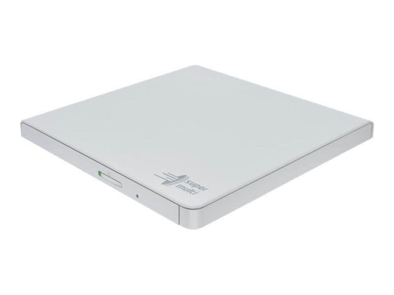 Hitachi - LG GP57EW40 Slim Portable DVD-Writer - DVD-RW (Brenner) - USB 2.0 - Weiß