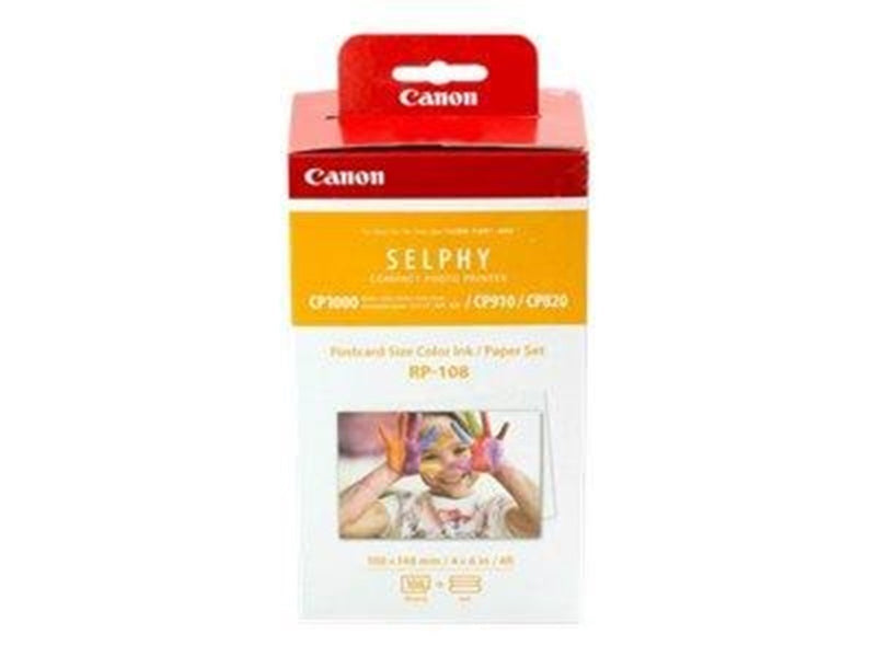 Canon RP-108 Color Ink Paper Set for Selphy