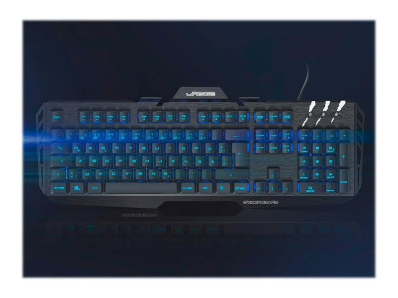 Hama uRage Cyberboard Metal Gaming - Tastaturen - Deutsch - Schwarz