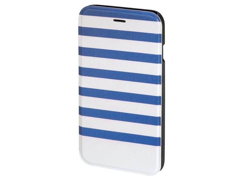 Hama "Stripes" Booklet Case for Apple iPhone 6/6s blue/white