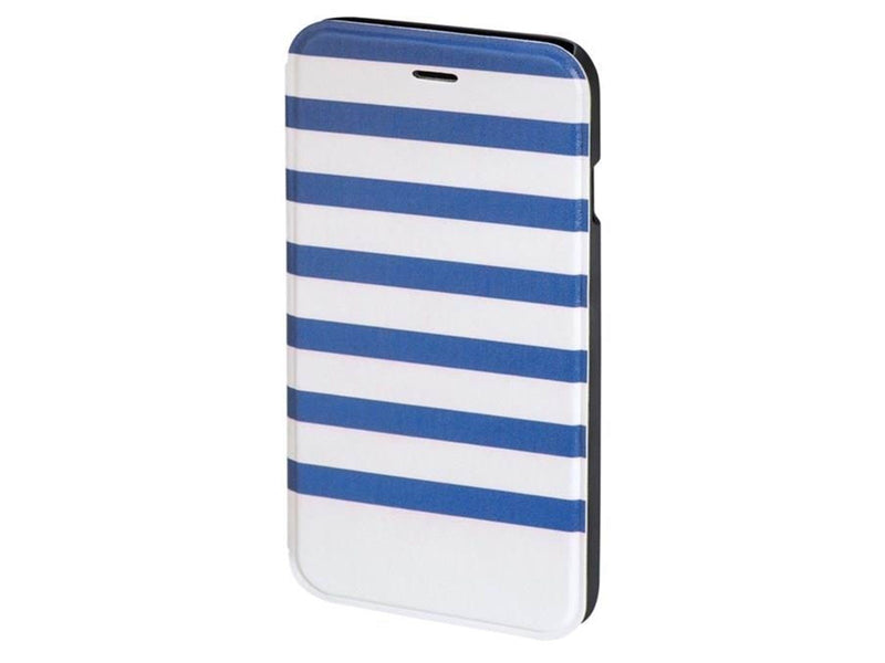 Hama "Stripes" Booklet Case for Apple iPhone 6/6s blue/white