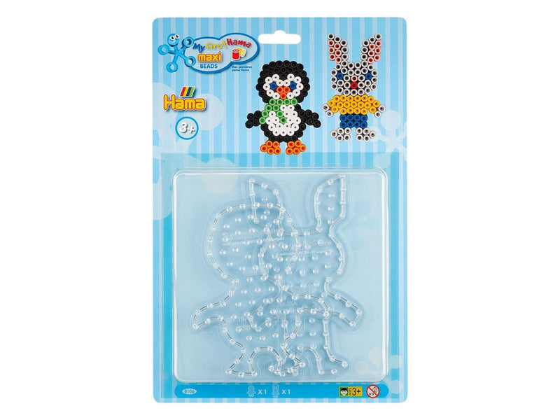 Hama Iron on bead plates Maxi - Pinguin and Rabbit