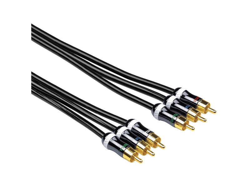 Hama YUV Cable 3 RCA - 3 RCA metal 1.5 m