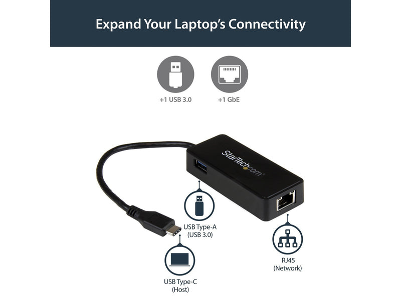 StarTech.com US1GC301AU USB Type-C to Gigabit network adapter