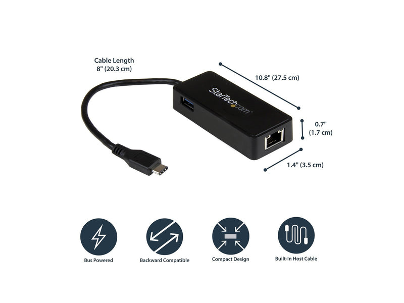 StarTech.com US1GC301AU USB Type-C to Gigabit network adapter