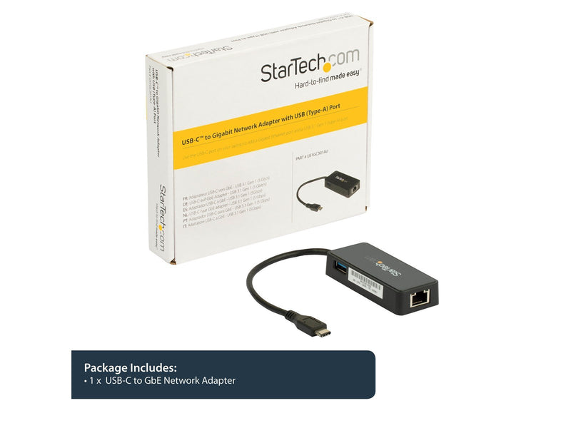 StarTech.com US1GC301AU USB Type-C to Gigabit network adapter