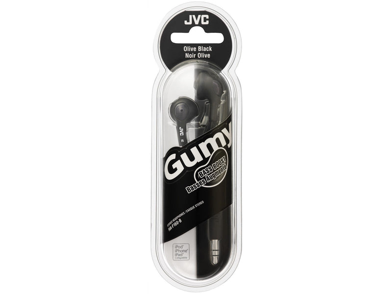 JVC  In Ear Gumy Headphones. Black