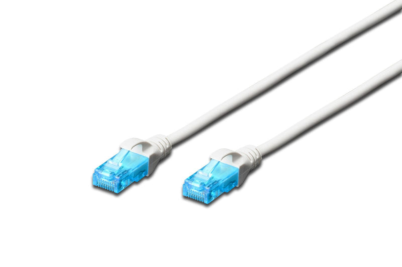 DIGITUS Patch-Kabel RJ-45 (M) zu RJ-45 (M) 0.5 m CCA U/UTP Cat 5e weiß (DK-1512-005/WH)